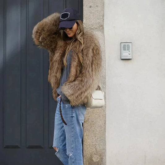 50% off | Florence™ - Women's Fashionable Plush Fur Coat [Last Day Discount]