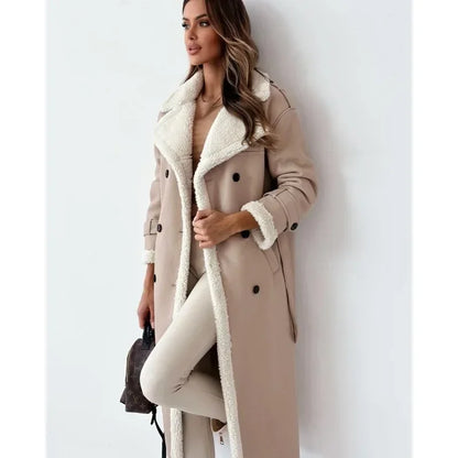 Tavendia™ | Teddy lining trench coat coat