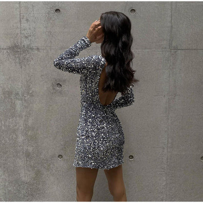 Chavelle™ | Sparkling open-back evening dress for unforgettable nights
