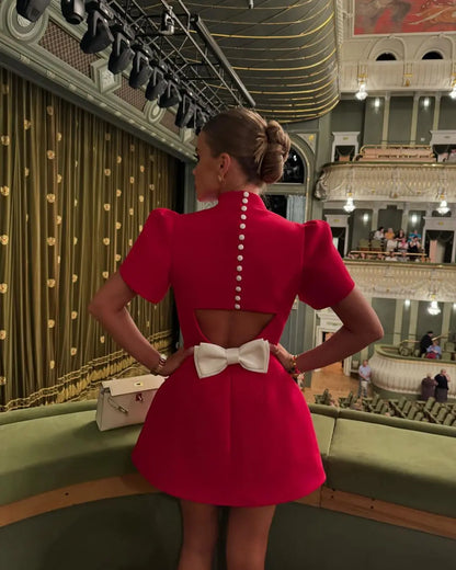 Scarleta™| Refined Red Dress