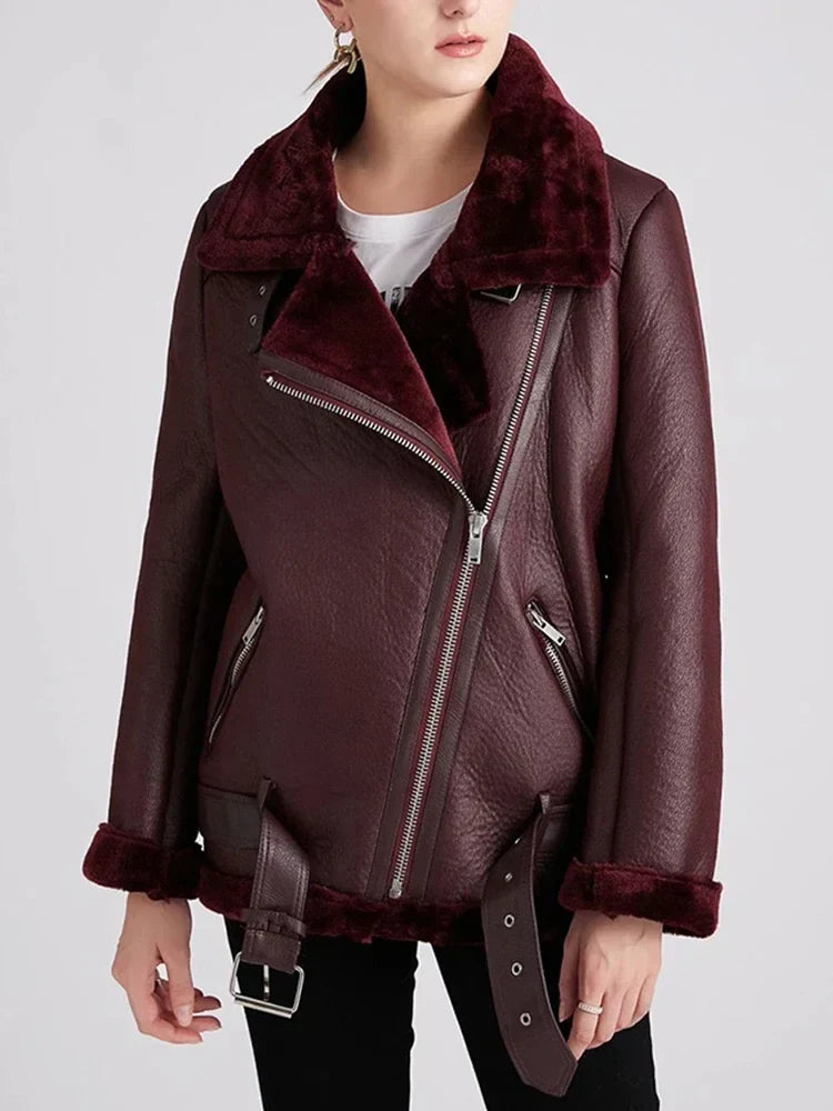 50% off | Emma™ | Thick faux leather jacket