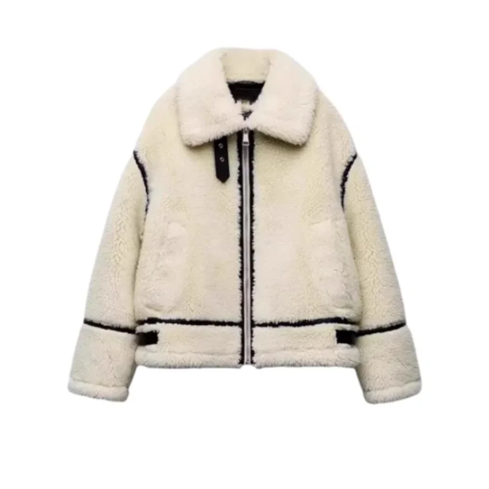 Chiara™ | Women's wool fleece coat, thick and warm 