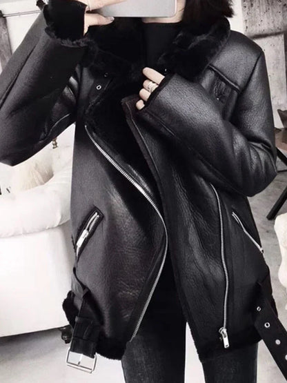 50% off | Emma™ | Thick faux leather jacket