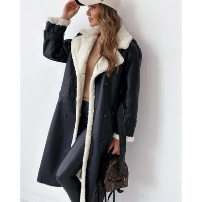 Tavendia™ | Teddy lining trench coat coat