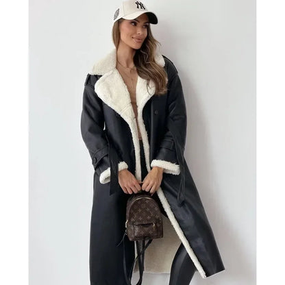 Tavendia™ | Teddy lining trench coat coat