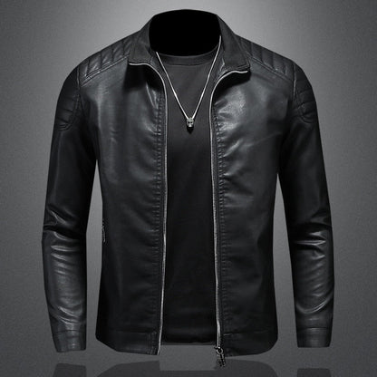 Lederlux™ | Men's Leather Jacket with Pockets | For Everyday Wear