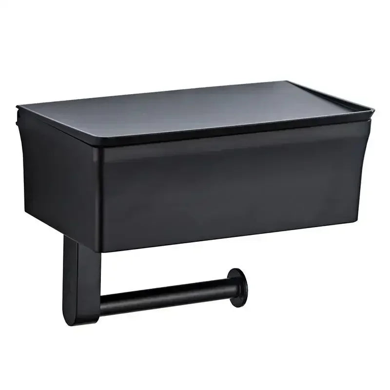 Rolluxe™ – 2-in-1 toilet paper holder with storage box