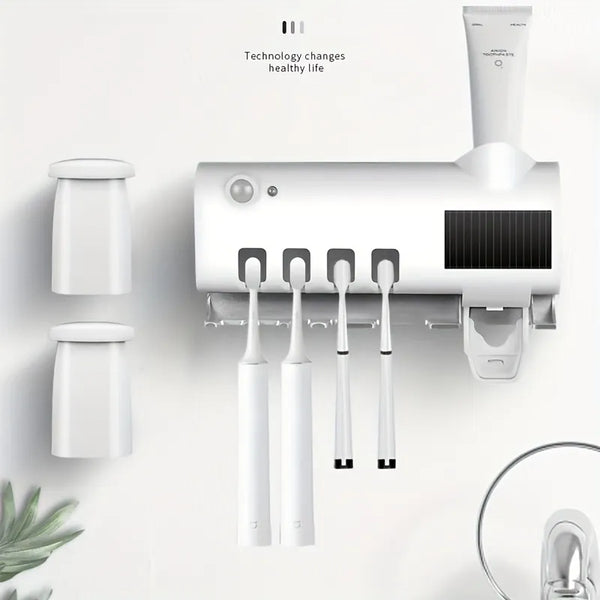 Hygienalize™ | Smart UV Sterilizing Toothbrush Holder 