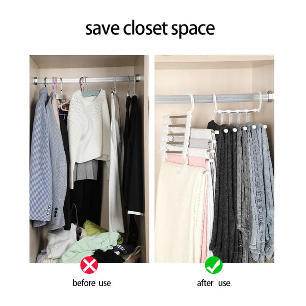 Multirack™ | 5-in-1 Magic Pants Rack - Set of 2