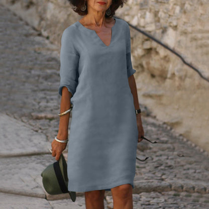 Embla™ | Elegant V-neck dress