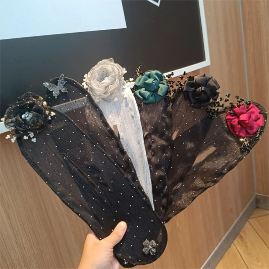 EasyLoop™ | Threaded Headband with Flowers 