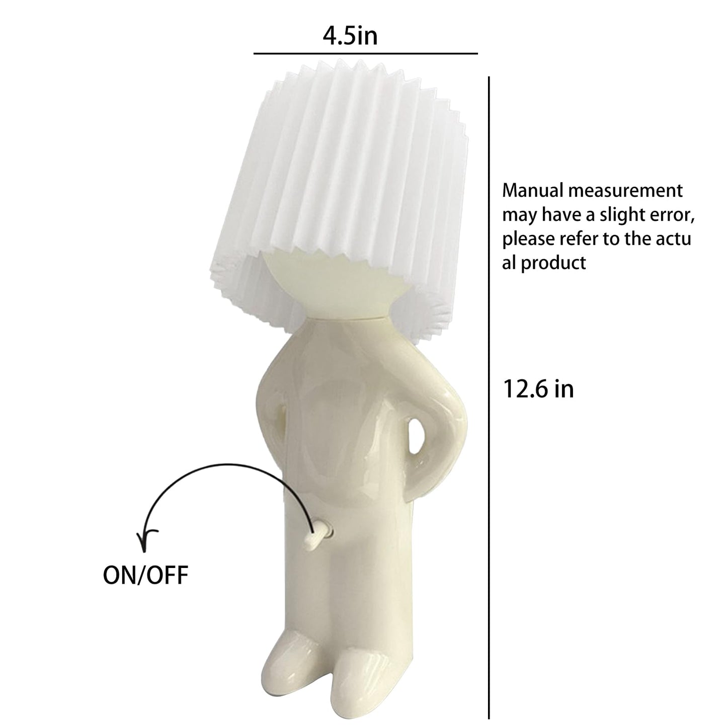 Lampet Quirky table lamp with folded lampshade