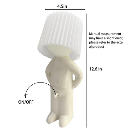 Lampet Quirky table lamp with folded lampshade