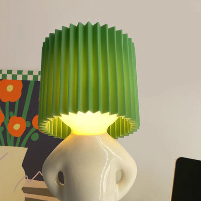 Lampet Quirky table lamp with folded lampshade