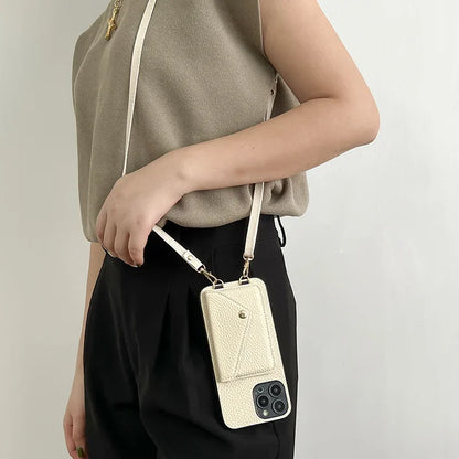 Strapo™ – The leather card holder with lanyard for your iPhone