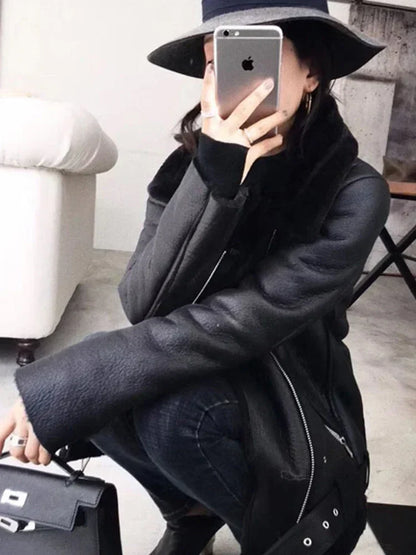 50% off | Emma™ | Thick faux leather jacket