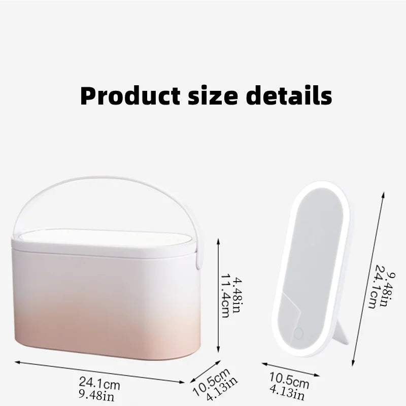 GlamBox™ | Organize your makeup with LED lighting