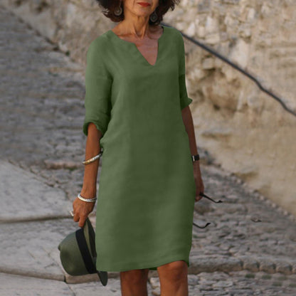 Embla™ | Elegant V-neck dress