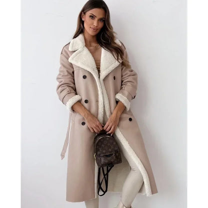 Tavendia™ | Teddy lining trench coat coat