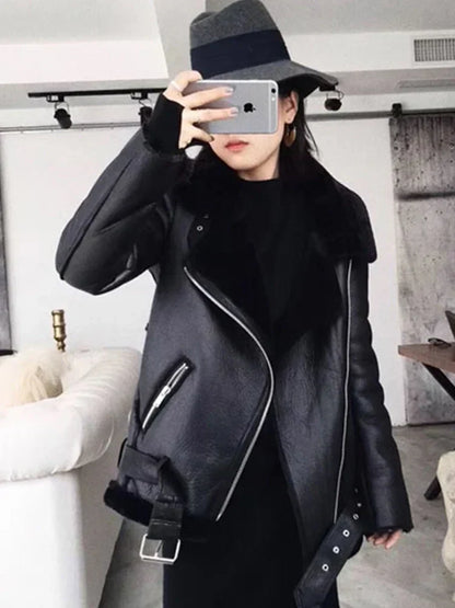 50% off | Emma™ | Thick faux leather jacket