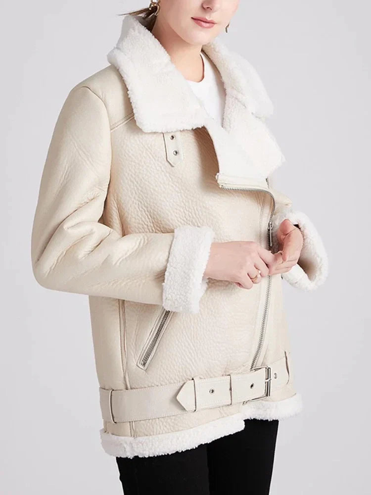 50% off | Emma™ | Thick faux leather jacket