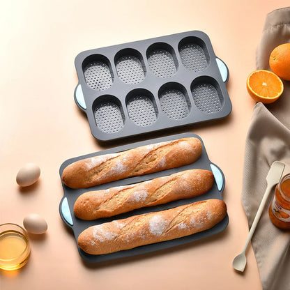 CrustyBake™ | Non-stick silicone baguette baking pan