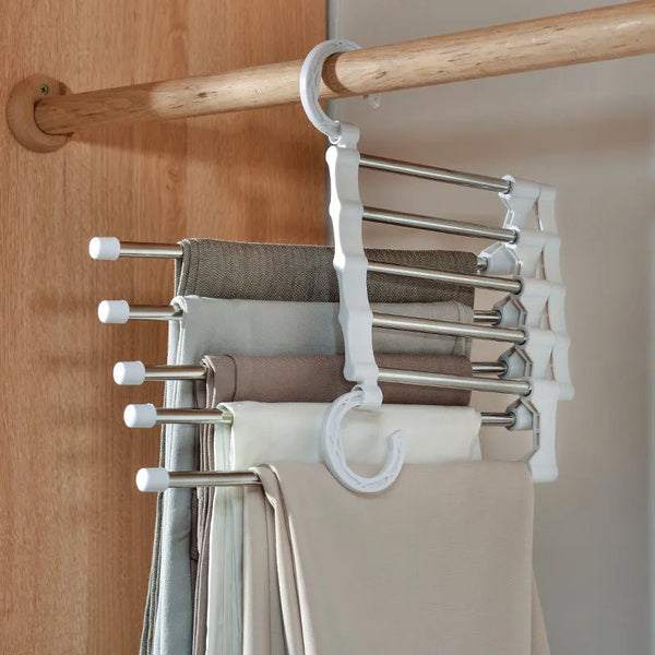Multirack™ | 5-in-1 Magic Pants Rack - Set of 2