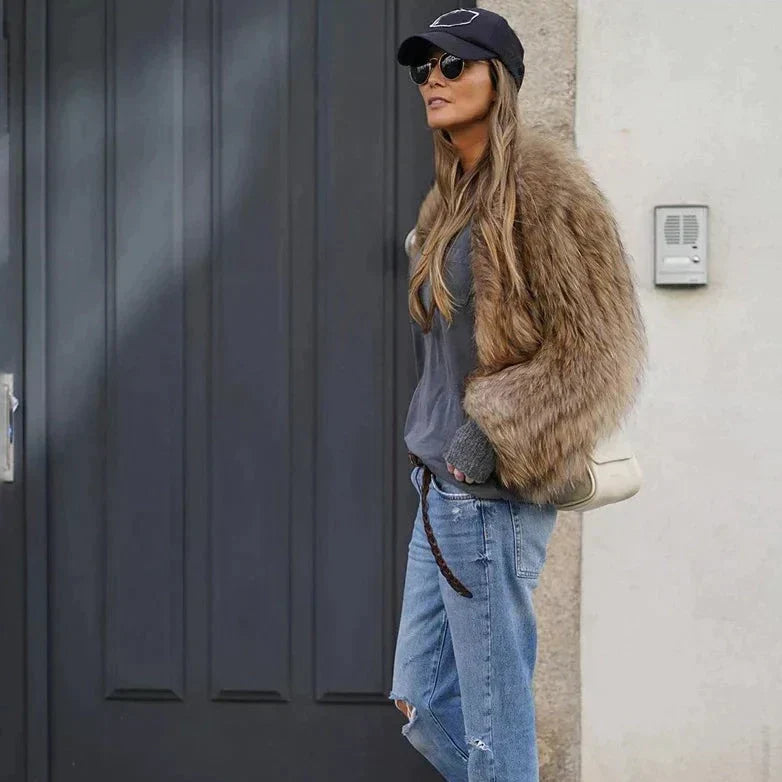 50% off | Florence™ - Women's Fashionable Plush Fur Coat [Last Day Discount]