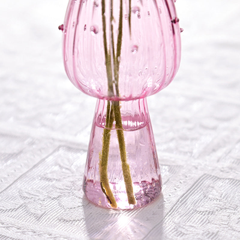 Fungglass™ | Cactus &amp; Mushroom Transparent Glass Vases