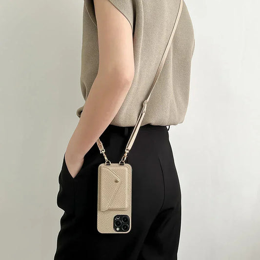 Strapo™ – The leather card holder with lanyard for your iPhone