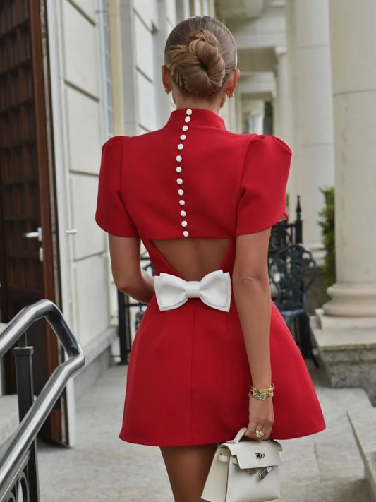 Scarleta™| Refined Red Dress