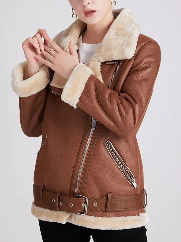 50% off | Emma™ | Thick faux leather jacket
