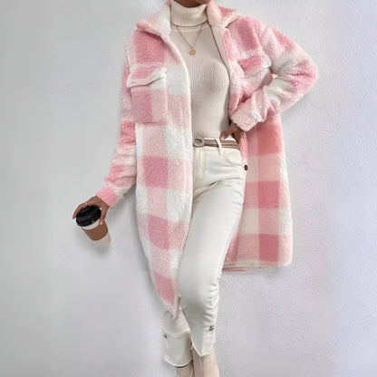 50% off | Estella™ - Long Checked Coat [Last Day Discount] 