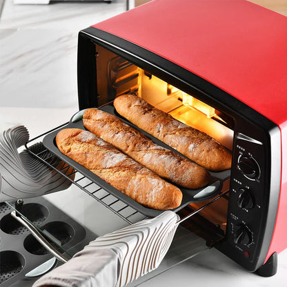 CrustyBake™ | Non-stick silicone baguette baking pan