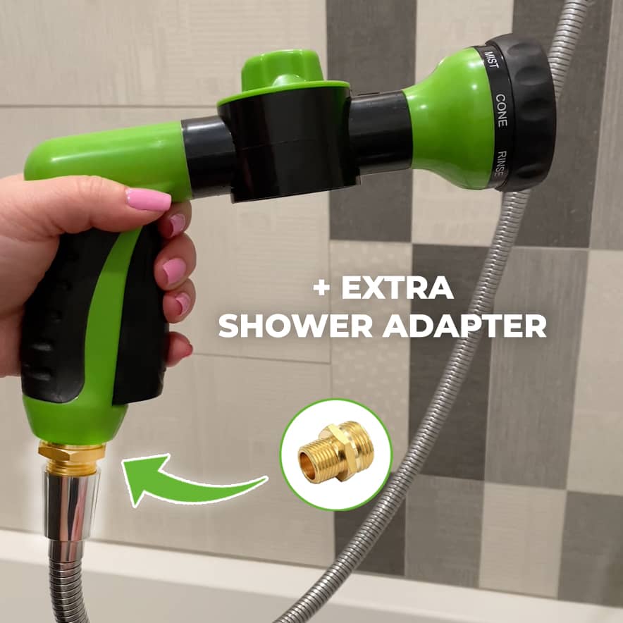 FoamClean™ | Adjustable spray nozzle for cleaning pet fur