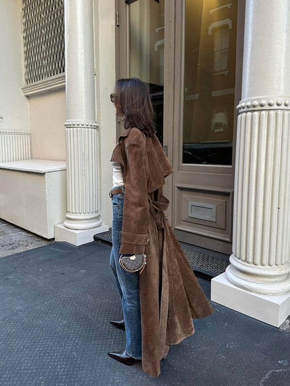Frejas™ | Mocha Trench Coat - Imitation Mocha