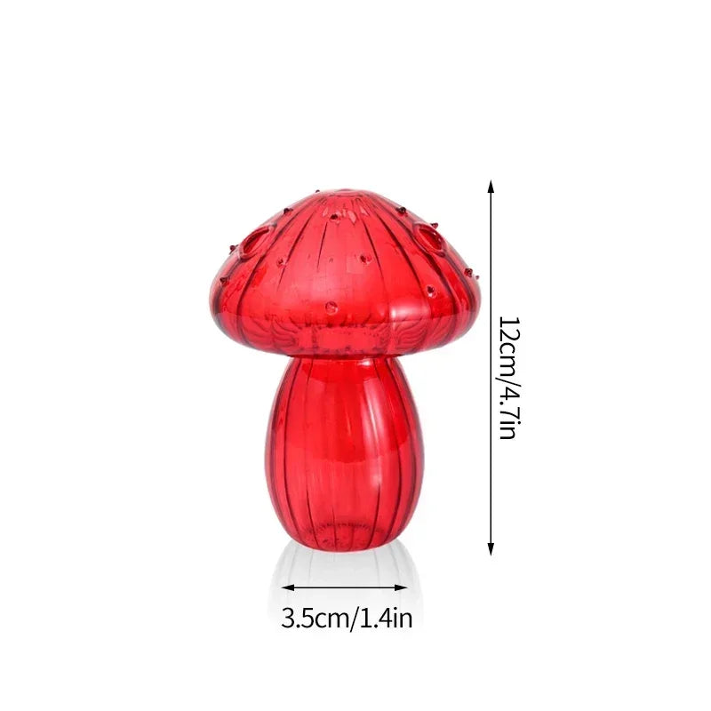Fungglass™ | Cactus &amp; Mushroom Transparent Glass Vases