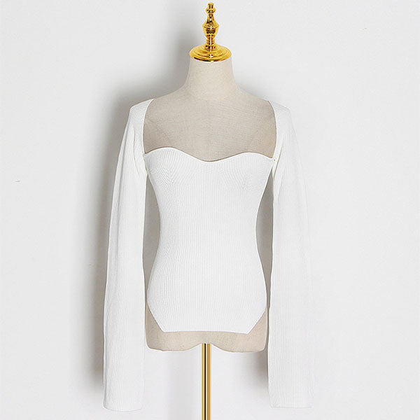 Ayesha™ | Loose-knit V-neck sweater