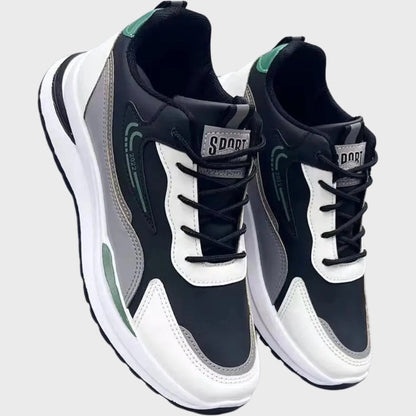 NetzRunner™ | Limited Edition Black White Green Mesh Trainers