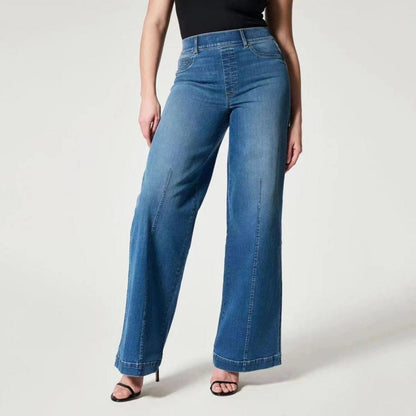 RetroLeg™ | High-waisted 70s-style jeans | Wide legs &amp; retro flare