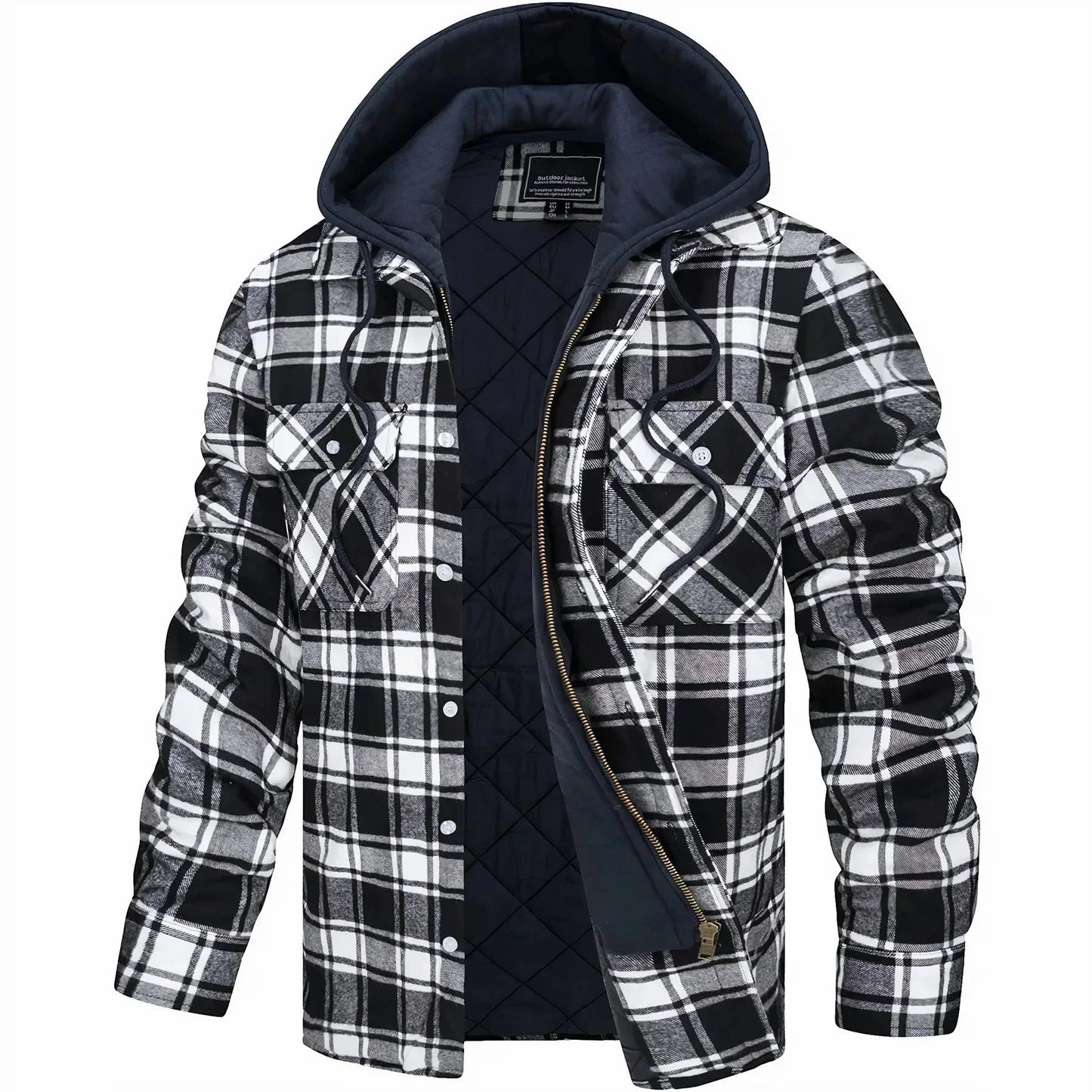 50% off | PlaidWarm™ - Men's Hooded Winter Jacket