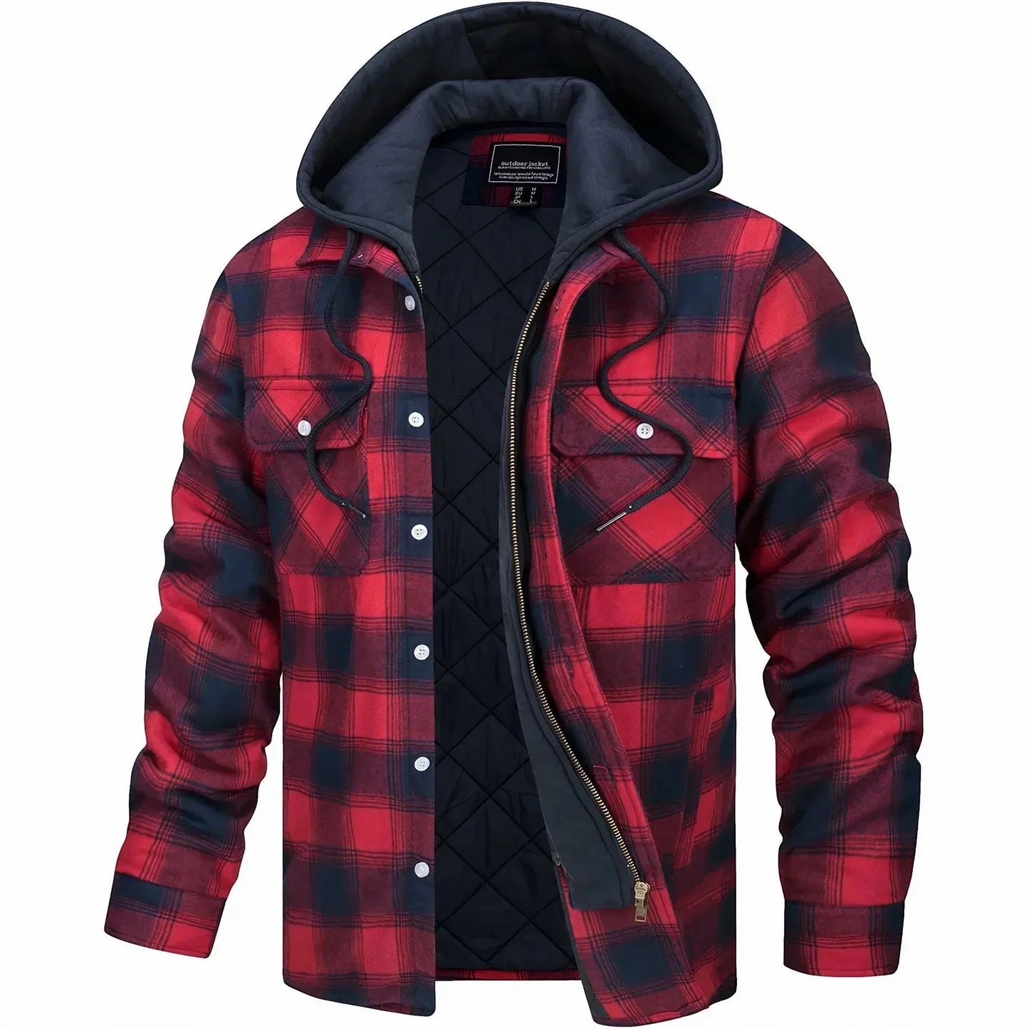 50% off | PlaidWarm™ - Men's Hooded Winter Jacket