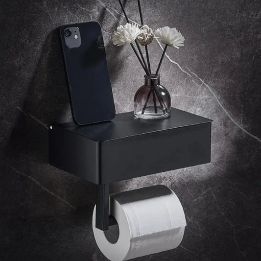 Rolluxe™ – 2-in-1 toilet paper holder with storage box