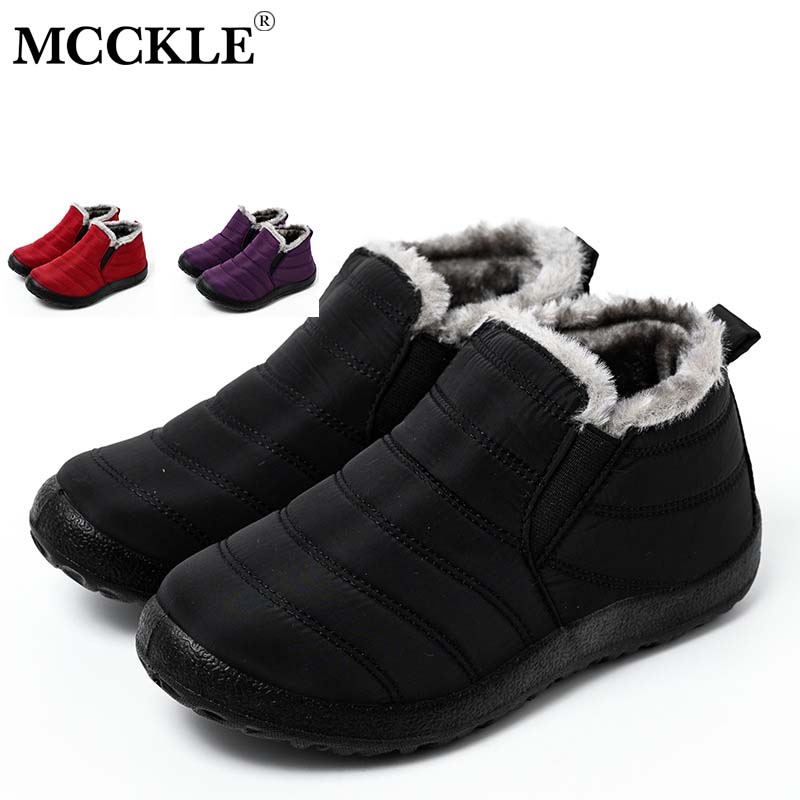Ebeek™ Winter Female Slip On Flat Casual Shoes Waterproof