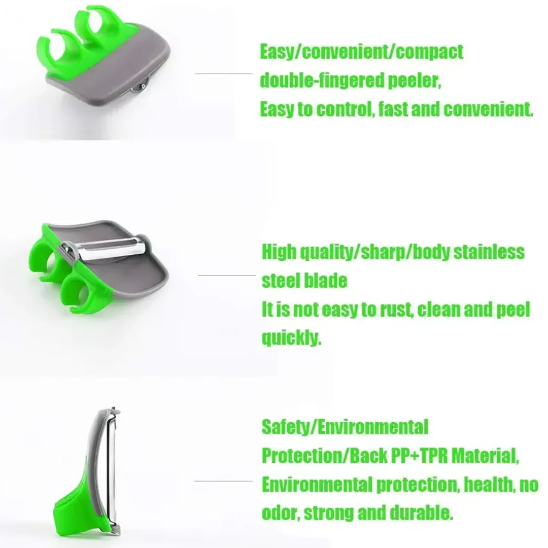 PeelRing™ | Finger Vegetable Peeler Set