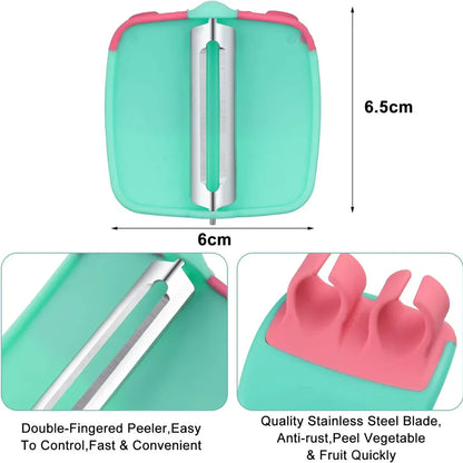 PeelRing™ | Finger Vegetable Peeler Set