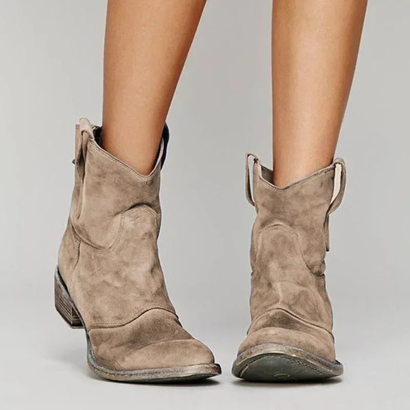 Alruna™ - Vintage cowboy ankle boots