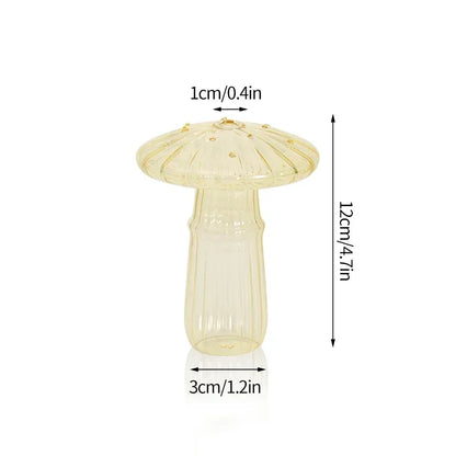 Fungglass™ | Cactus &amp; Mushroom Transparent Glass Vases