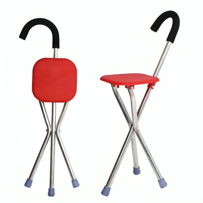 CrutchSeat™ | 2-in-1 walking stick and foldable seat