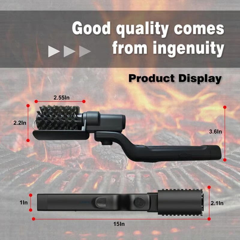 GrillPro™ - Kabellose elektrische BBQ-Bürste mit verstellbarem Winkel